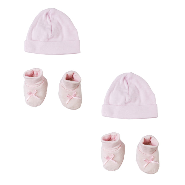 Preemie Cap and Bootie - 4 pc Set CS_0064