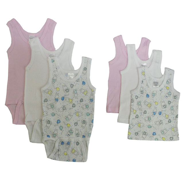 Girls Printed Tank Top Variety 6 Pack 038_111A