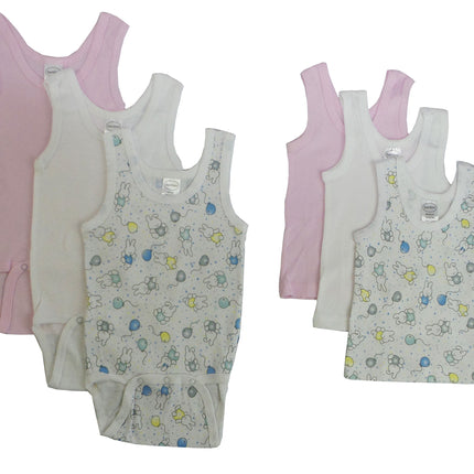 Girls Printed Tank Top Variety 6 Pack 038_111A
