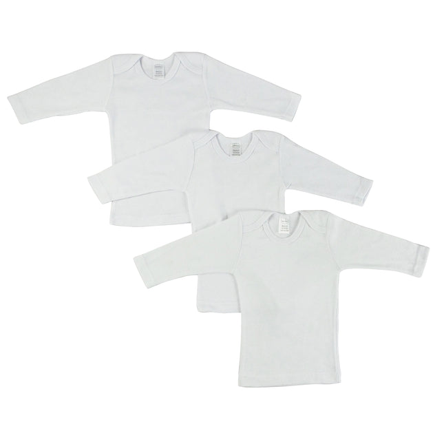 Long Sleeve White Lap T-shirt 050Pack