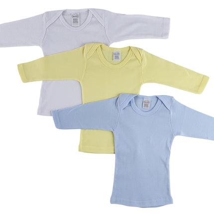 Boys Pastel Variety Long Sleeve Lap T-shirts 051Pack