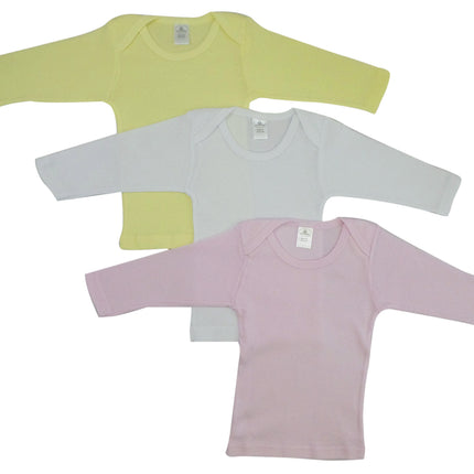 Girls Pastel Variety Long Sleeve Lap T-shirts 052Pack