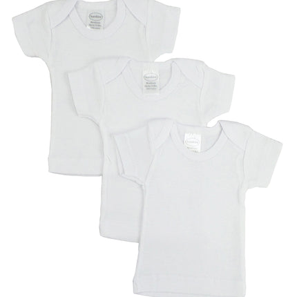 Preemie Short Sleeve Lap Tee - White 055PreemiePack