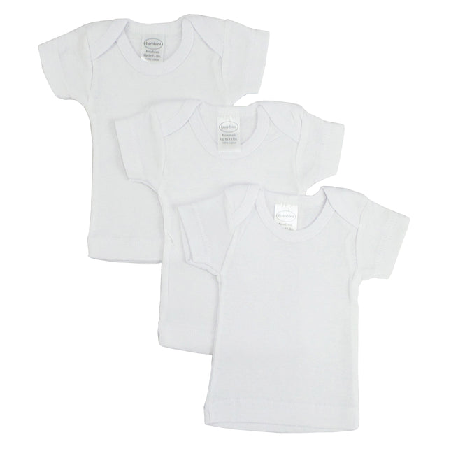 Preemie Short Sleeve Lap Tee - White 055PreemiePack