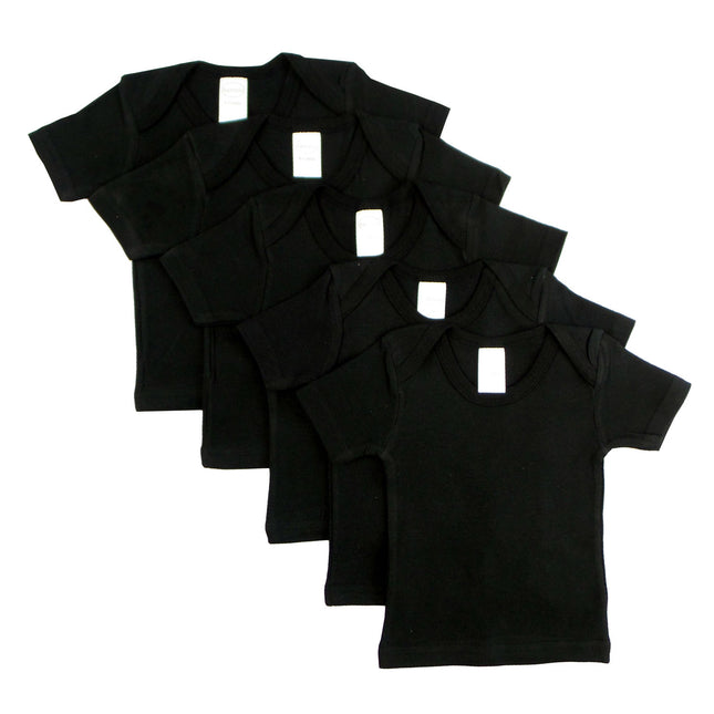 Black Short Sleeve Lap Shirt (Pack of 5) 0550BL.5
