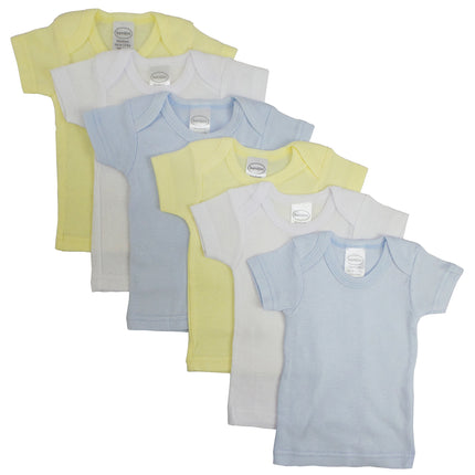 Boys Pastel Variety Short Sleeve Lap T-shirts 6 Pack 056_056