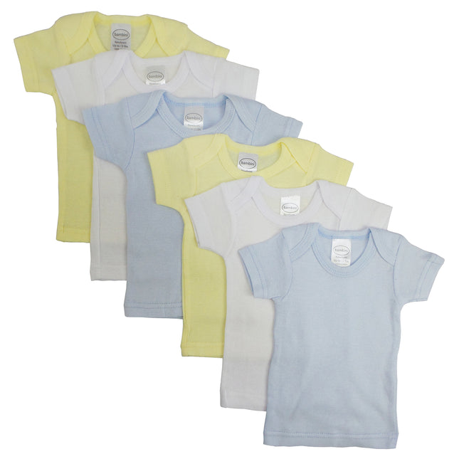 Boys Pastel Variety Short Sleeve Lap T-shirts 6 Pack 056_056