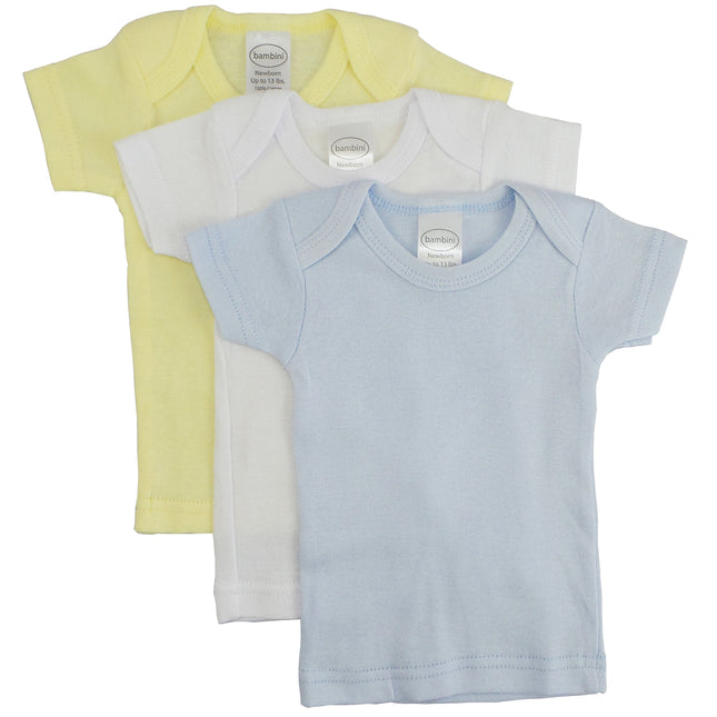 Boys Pastel Variety Short Sleeve Lap T-shirts - 3 Pack 056Pack