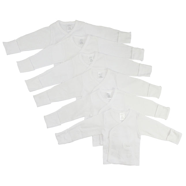 Long Sleeve Side Snap With Mittens 6 Pack 071_071