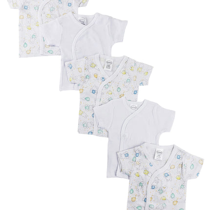 Infant Side Snap Short Sleeve Shirt - 5 Pack NC_0203