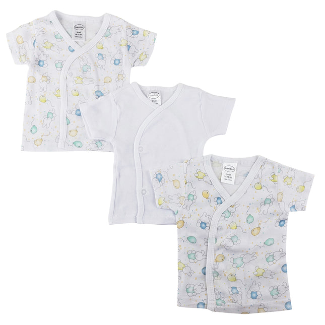 Infant Side Snap Short Sleeve Shirt - 3 Pack NC_0201