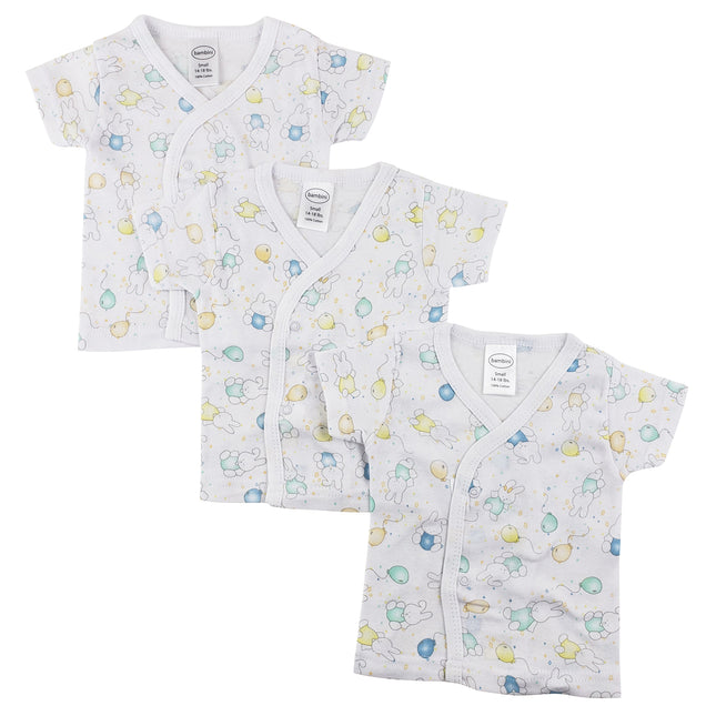 Infant Side Snap Short Sleeve Shirt - 3 Pack NC_0204