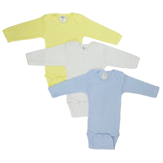 Boys Pastel Long Sleeve Onezie 100Pack