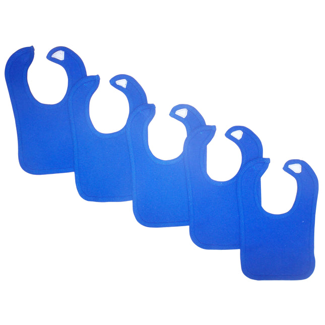 Blue Baby Bibs (Pack of 5) 1023.Blue.5