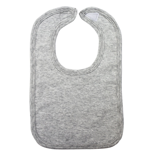 Heather Grey Interlock Bib 1023.GREY