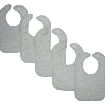 Grey Baby Bibs (Pack of 5) 1023.Grey.5