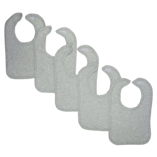 Grey Baby Bibs (Pack of 5) 1023.Grey.5