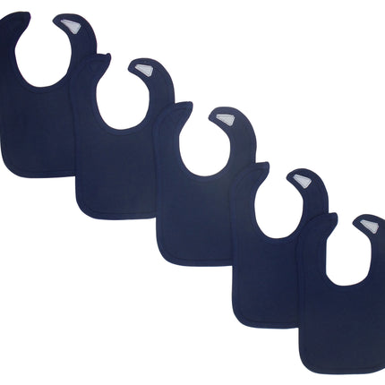 Navy Baby Bibs (Pack of 5) 1023.Navy.5