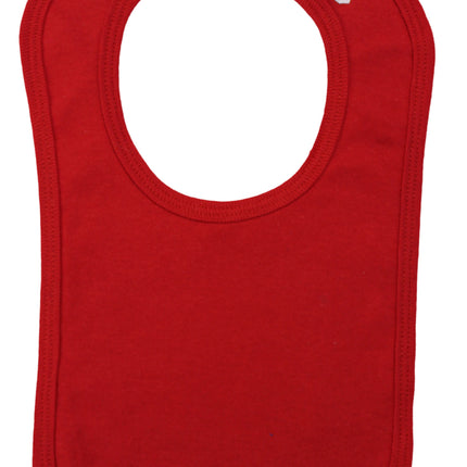 Red Interlock Bib 1023.RED
