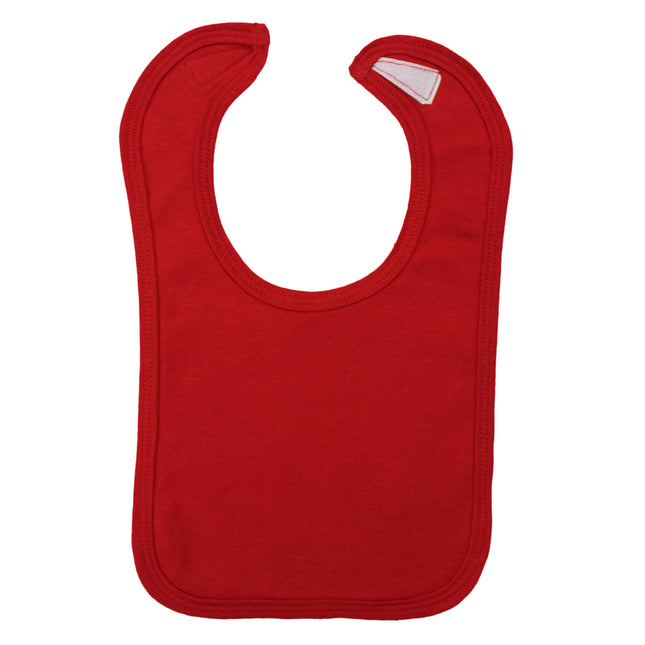 Red Interlock Bib 1023.RED