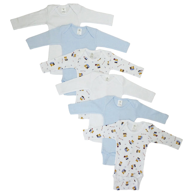 Boys Longsleeve Printed Onezie Variety 6 Pack 102L_Bear_102L_Bear