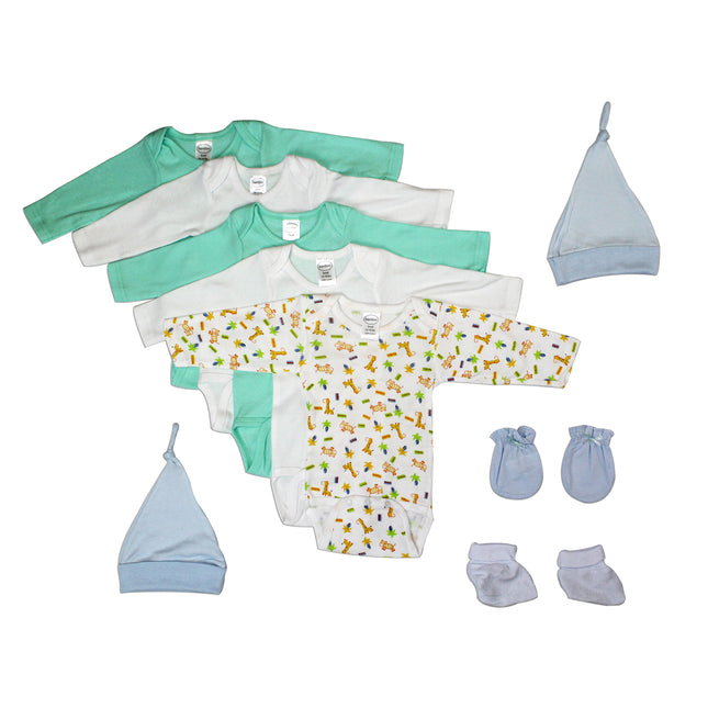 Newborn Baby Boys 9 Pc Layette Baby Shower Gift Set LS_0058