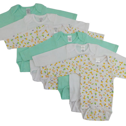 Boys Longsleeve Printed Onezie Variety 6 Pack 102_102