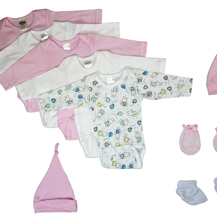 Newborn Baby Girl 9 Pc Layette Baby Shower Gift Set LS_0061