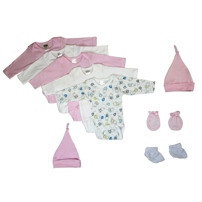 Newborn Baby Girl 9 Pc Layette Baby Shower Gift Set LS_0061