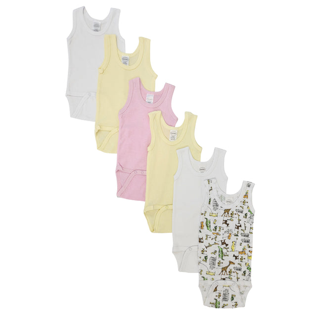 Baby Girl 6 Pc Onezies and Tank Tops NC_0499