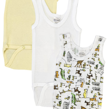 Unisex Baby 3 Pc Onezies and Tank Tops NC_0496