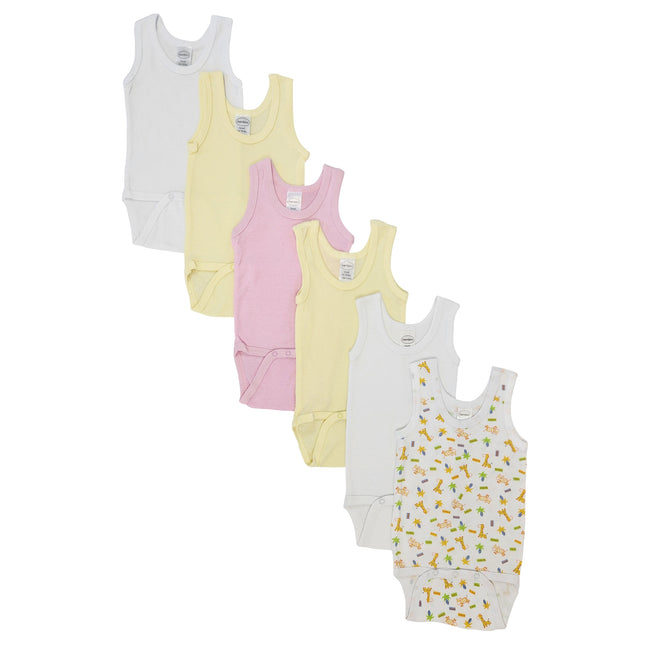 Baby Girl 6 Pc Onezies and Tank Tops NC_0509