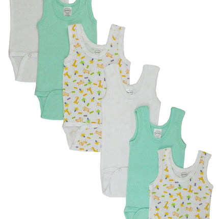 Boys Printed Tank Top 6 Pack 109_109