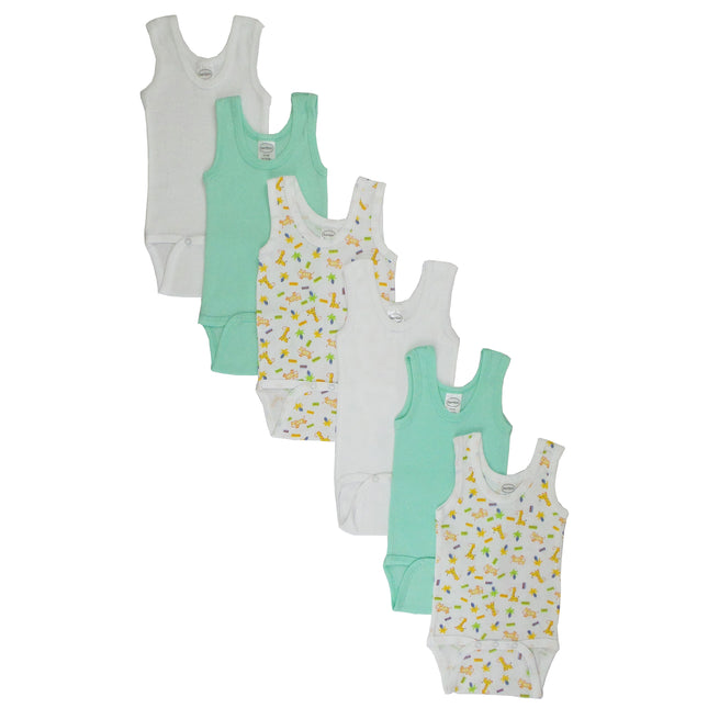 Boys Printed Tank Top 6 Pack 109_109