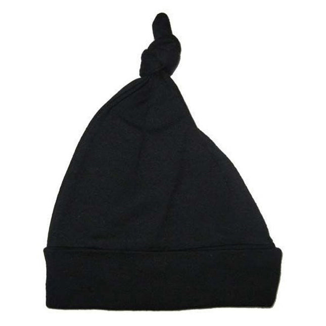 Black Knotted Baby Cap 1100BLACK