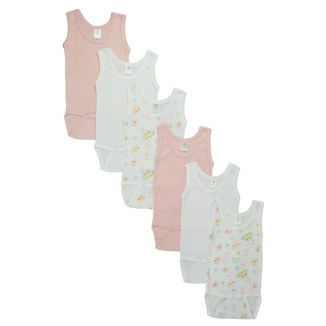 Girls Tank Top Onezies 6 Pack 111AP_111AP