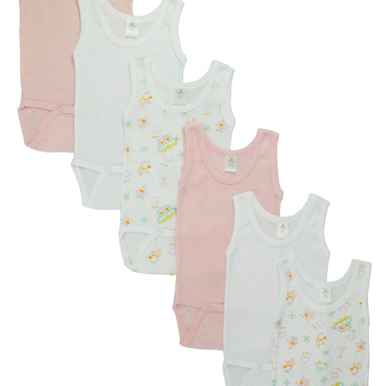 Girls Tank Top Onezies 6 Pack 111AP_111AP