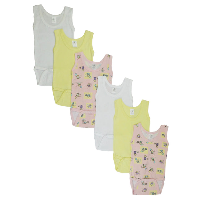 Girls Tank Top Onezies 6 Pack 111AM_111AM