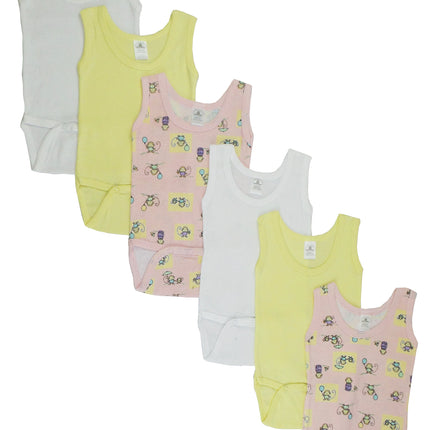 Girls Tank Top Onezies 6 Pack 111AM_111AM
