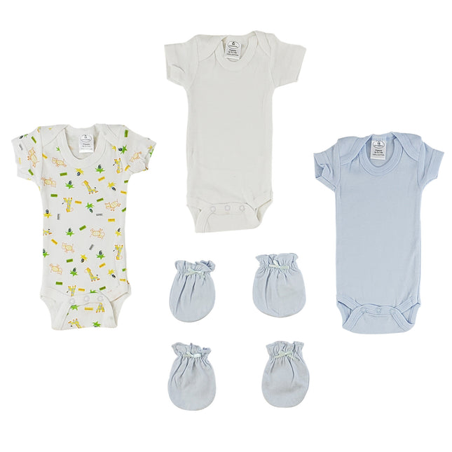 Preemie Onezies and Mittens - 5 Pcs Set CS_0068