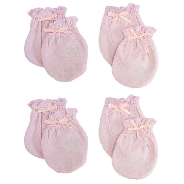Infant Mittens (Pack of 4) 116-Pink-4-Pack