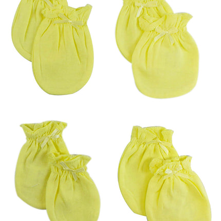 Infant Mittens (Pack of 4) 116-Yellow-4-Pack