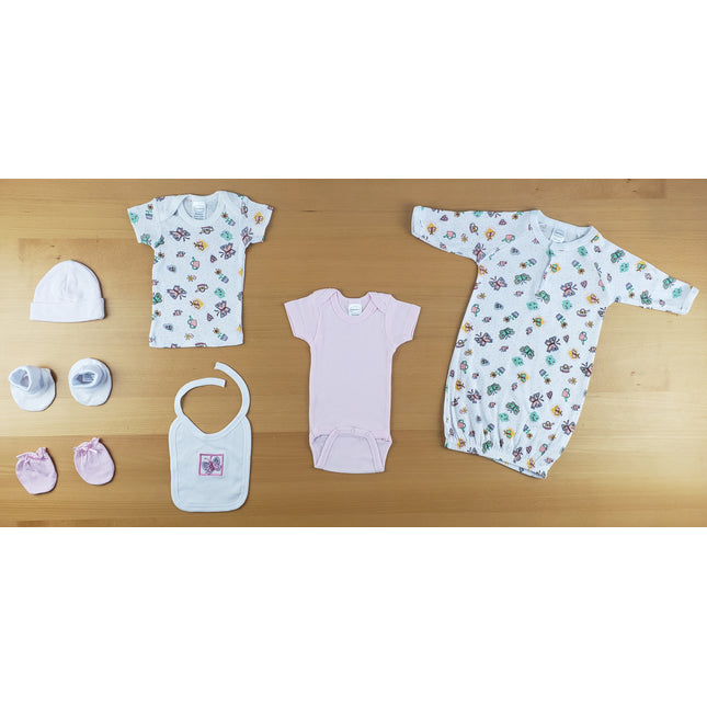 Newborn Girls 7 Pc Baby Shower Gift Set LS_0651