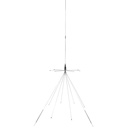 Tram 1411 Scanner 25MHz-1,300MHz VHF/UHF Super Discone Base Antenna Plus CB Transmit Bands, Silver