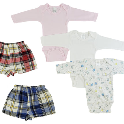 Infant Girls Long Sleeve Onezies and Boxer Shorts CS_0222