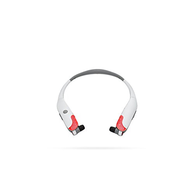 Lucid Audio AMPED HearBand Sport LED Sound Amplifying Bluetooth Neckband Earbud Headphones - White
