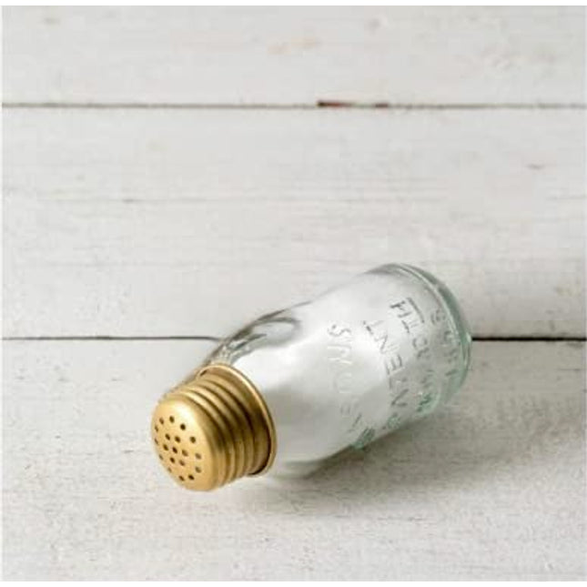 CTW Home Collection Mini Mason Jar Salt Shaker Antique Brass, count 1