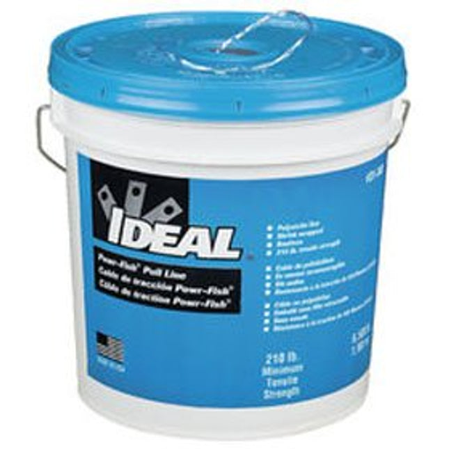 IDEAL INDUSTRIES INC. 31-340 Powr-Fish® Pull Line - 6,500 ft. White Fishing Line with Blue Tracer, 210 lb. Tensile Strength
