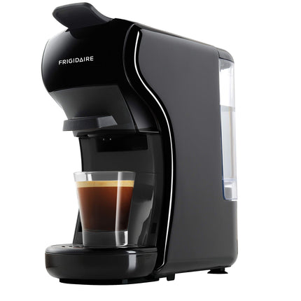 FRIGIDAIRE ECMN103-BLACK Multi Capsule Compatible Coffee Maker-Nespresso Dolce Gusto and Grounds, 7 liters, Black