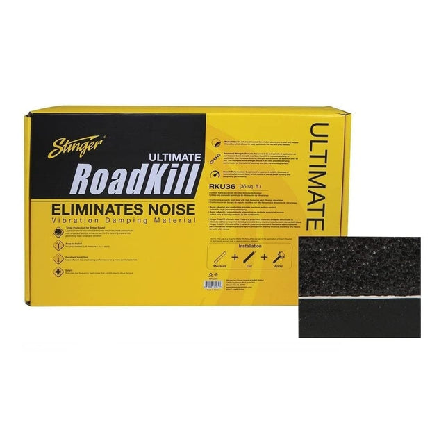 Stinger RKU36 Roadkill Noise-Deadening Material Ultimate Bulk Kit , Black